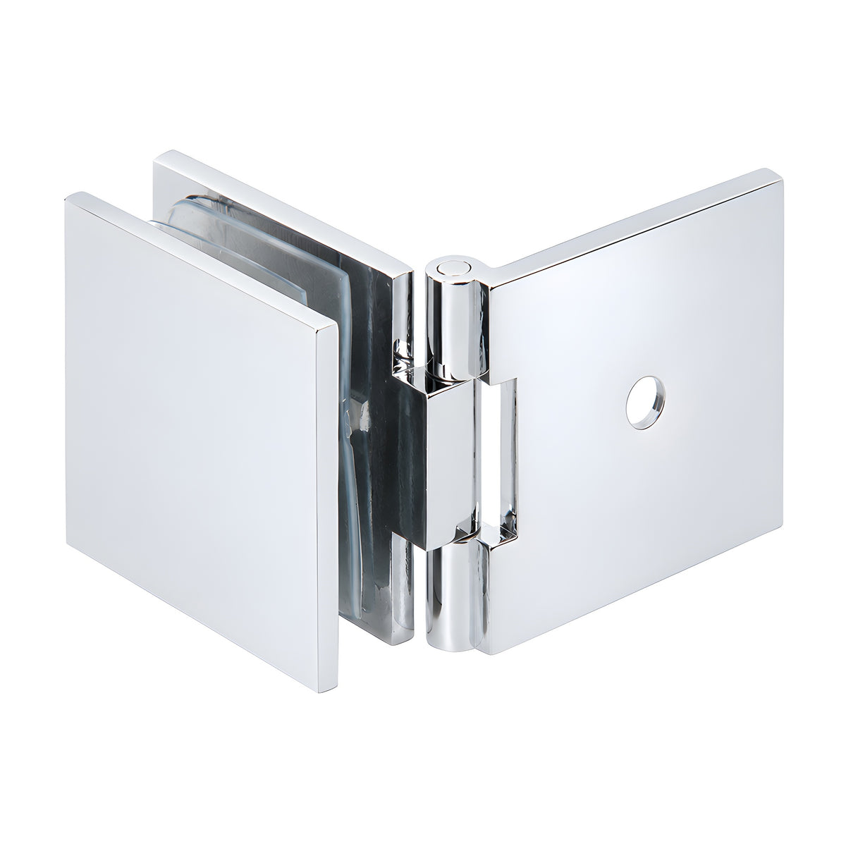 CRL Polished Chrome Adjustable Square Wall Mount Glass Clamp