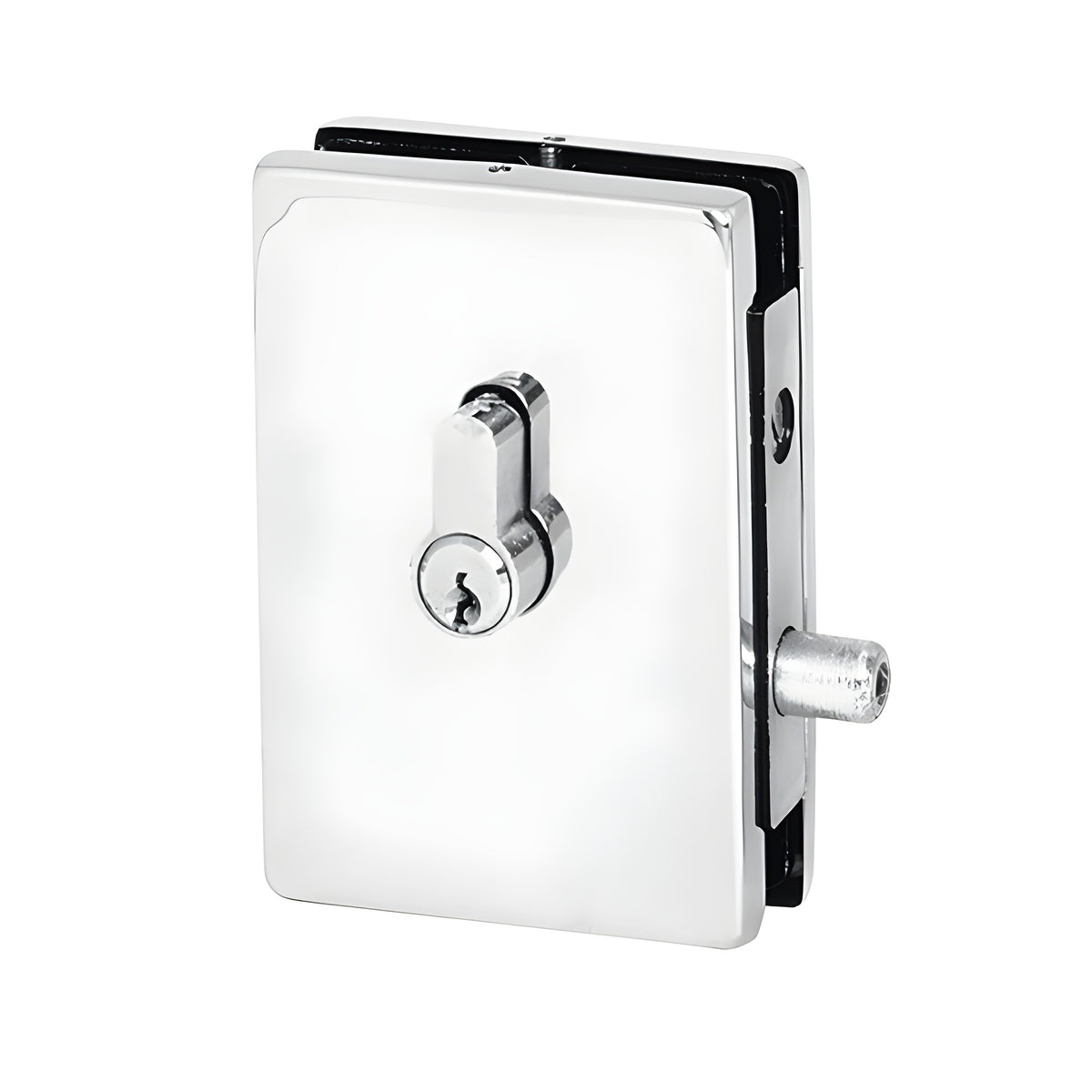 CRL Polished Stainless EUR Series Center Housed Patch Lock