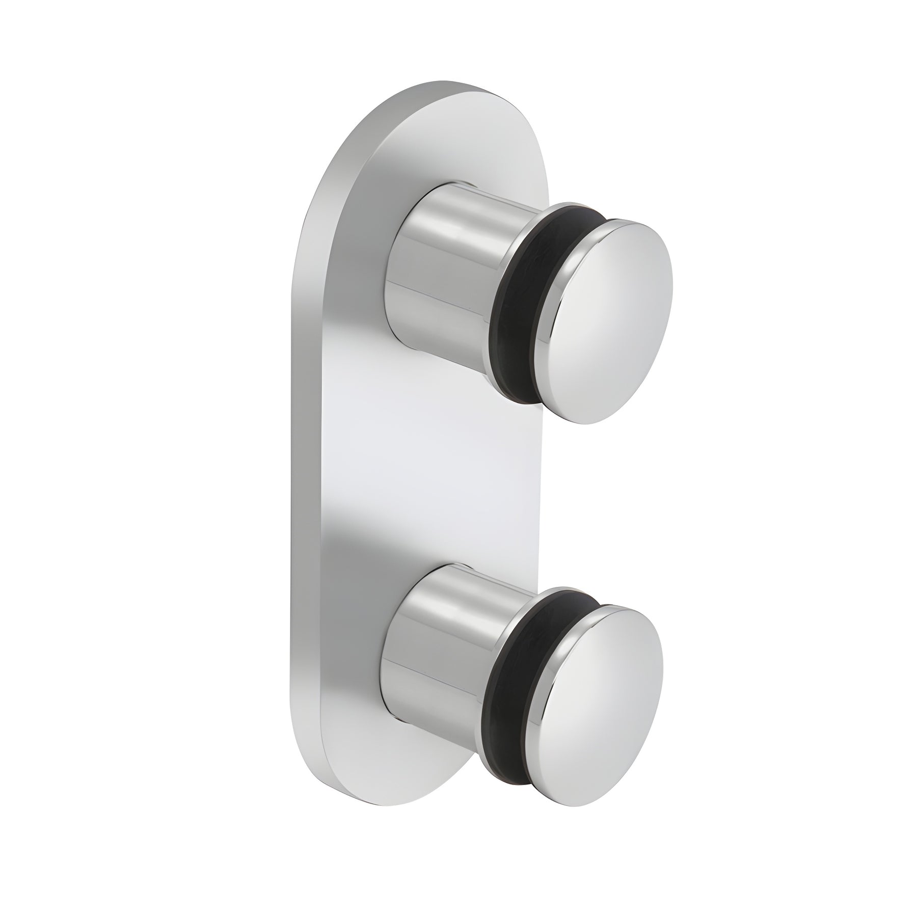 CRL 316 Polished Stainless Steel Dome 2-3/8" Glass Rail Standoff Fitting With Mounting Plate