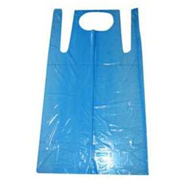 Poly Aprons, 38" x 60", 1.5 mil, Blue- 100/Bag