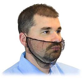 Polymesh Beard Covers, Brown/Black, 18"- 100 / Bag