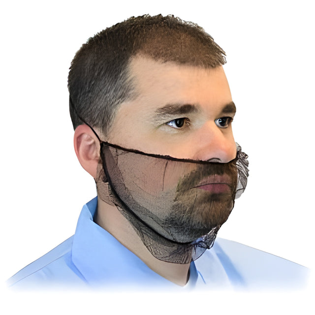 Polymesh Beard Covers, Brown/Black, 18" – 100/Bag