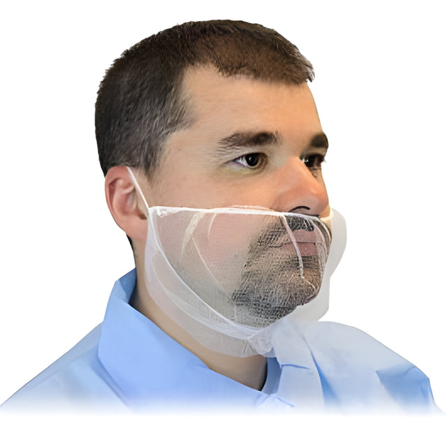 Polymesh Beard Covers, White, 18" – 100/Bag