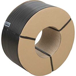 Polypropylene Strapping, Black, 1/2"" x 7,200', 8 x 8 Core- 1 Each