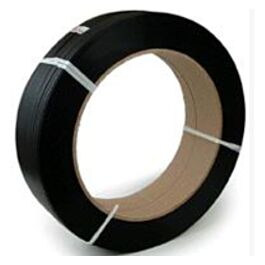Polypropylene Strapping, Black, 1/2"" x 9,000', 8 x 8 Core- 1 Each