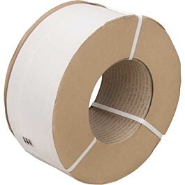 Polypropylene Strapping, White, 1/2" x 9,900', 8 x 8 Core - 1 Each