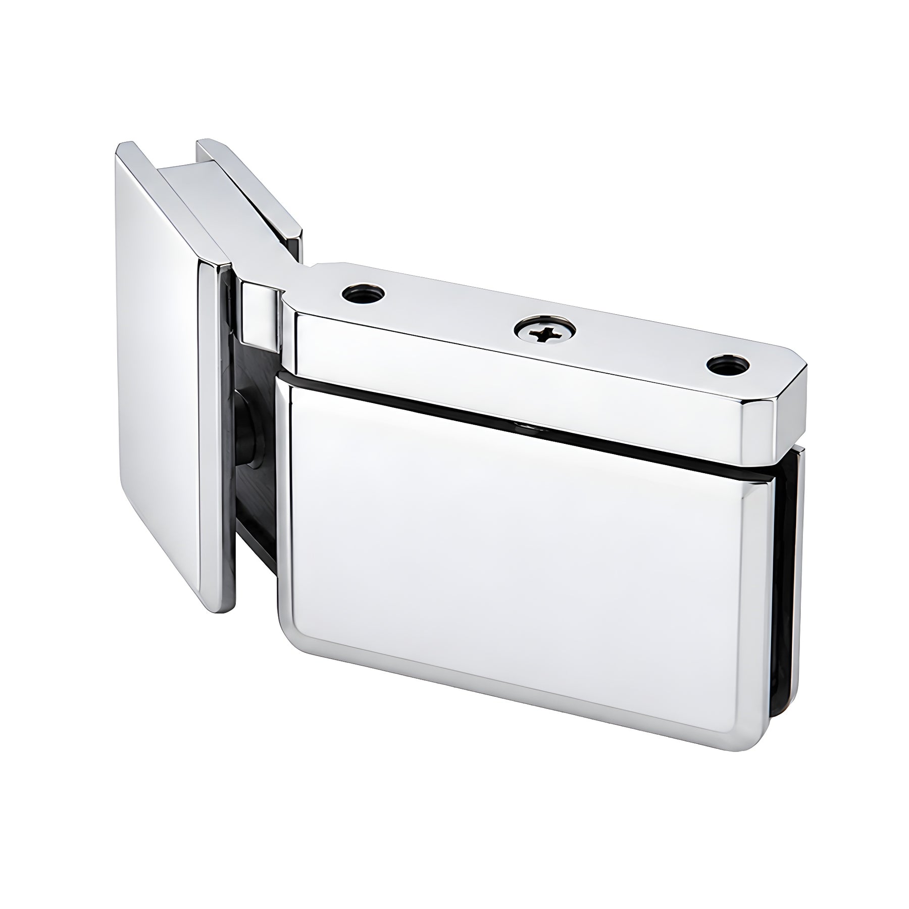CRL Polished Chrome LH 135 Degree Prima Hinge with U-Clamp