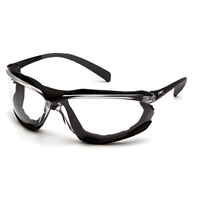 Pyramex, Proximity, Safety Glasses, Black Frame, Clear Lens – 12 Pairs/Box