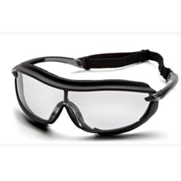 Pyramex, XS3 Plus, Safety Glasses, Black Frame, Clear Lens- Sold by Box of 12 Pairs