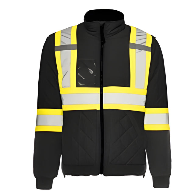 Quilted Traffic Freezer Jacket, Black, Medium