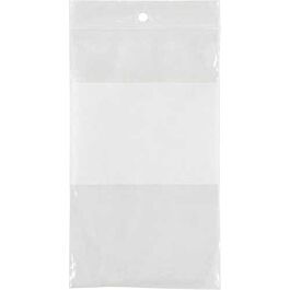 Recloseable Bag, 2 mil, White Block,9x12-1000/ Box