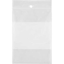 Recloseable Bag, 4 mil, White Block, 4 x 6-1000/ Box