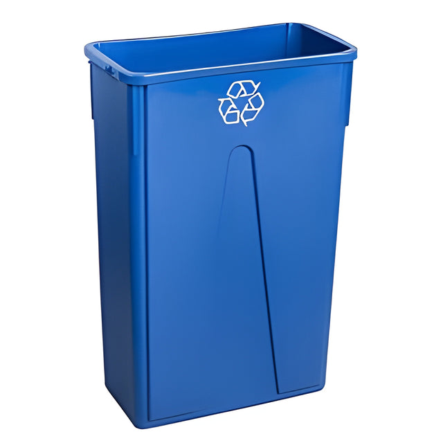 Recycling Basket, Slim, Blue, 23 Gal.- 1 Ea, 23 Quart