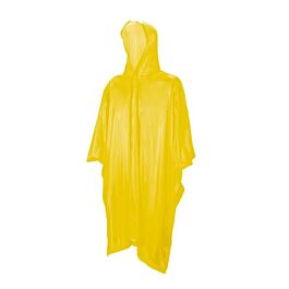 Reusable Rain Poncho, Yellow- 1 Each
