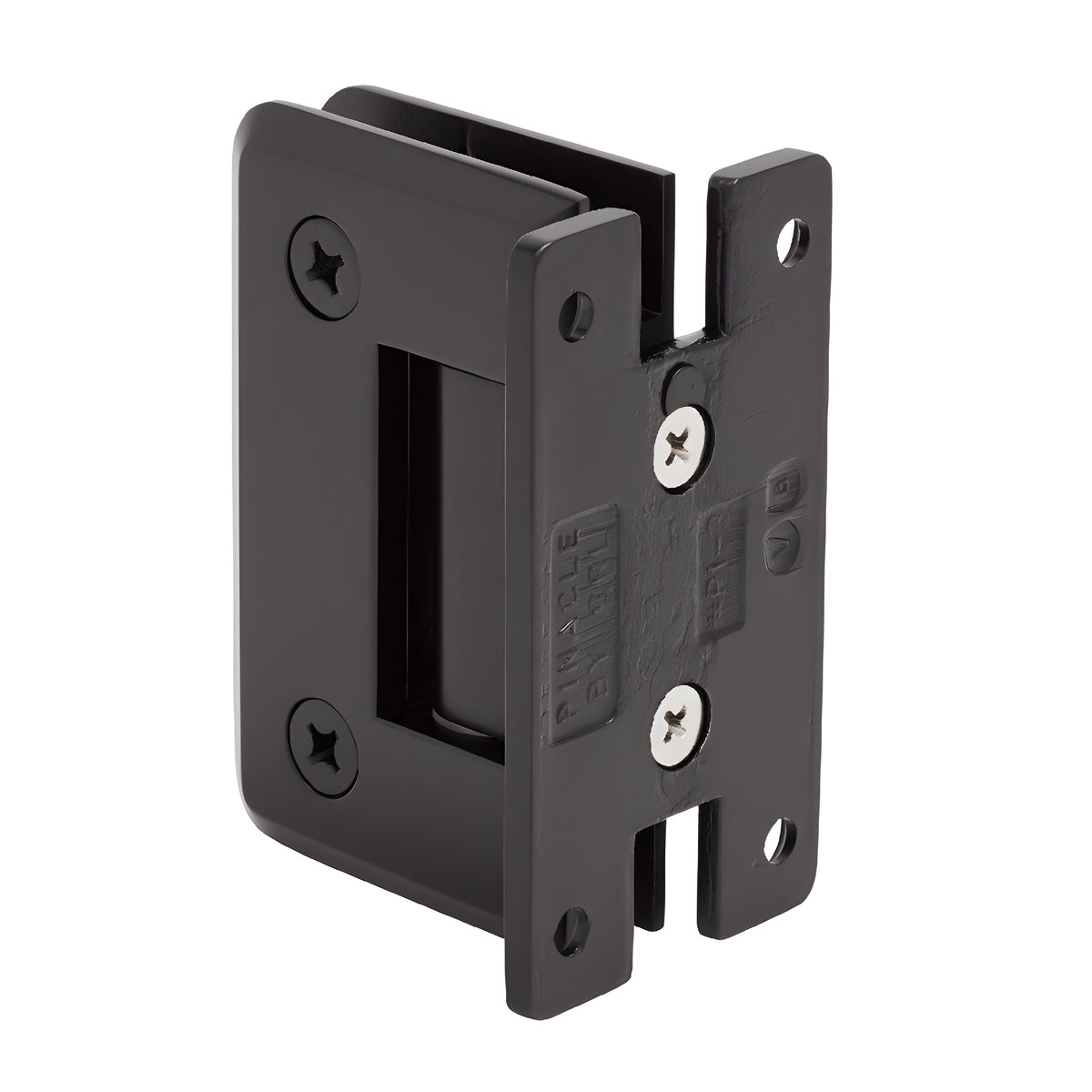 CRL Oil Rubbed Bronze Pinnacle 537 Series 5 Degree Pre-Set Wall Mount 'H' Back Plate Hinge
