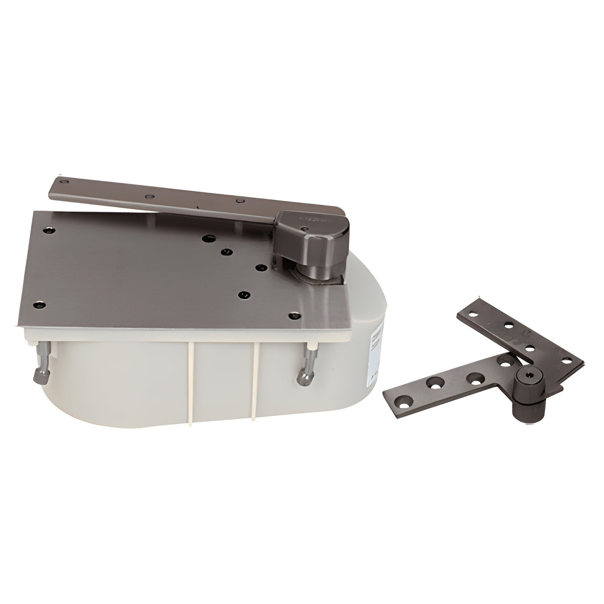 Rixson® Dark Bronze 27 Series Left Hand 3/4" Offset 90º Selective Hold Open Floor Mounted Closer - Complete Package