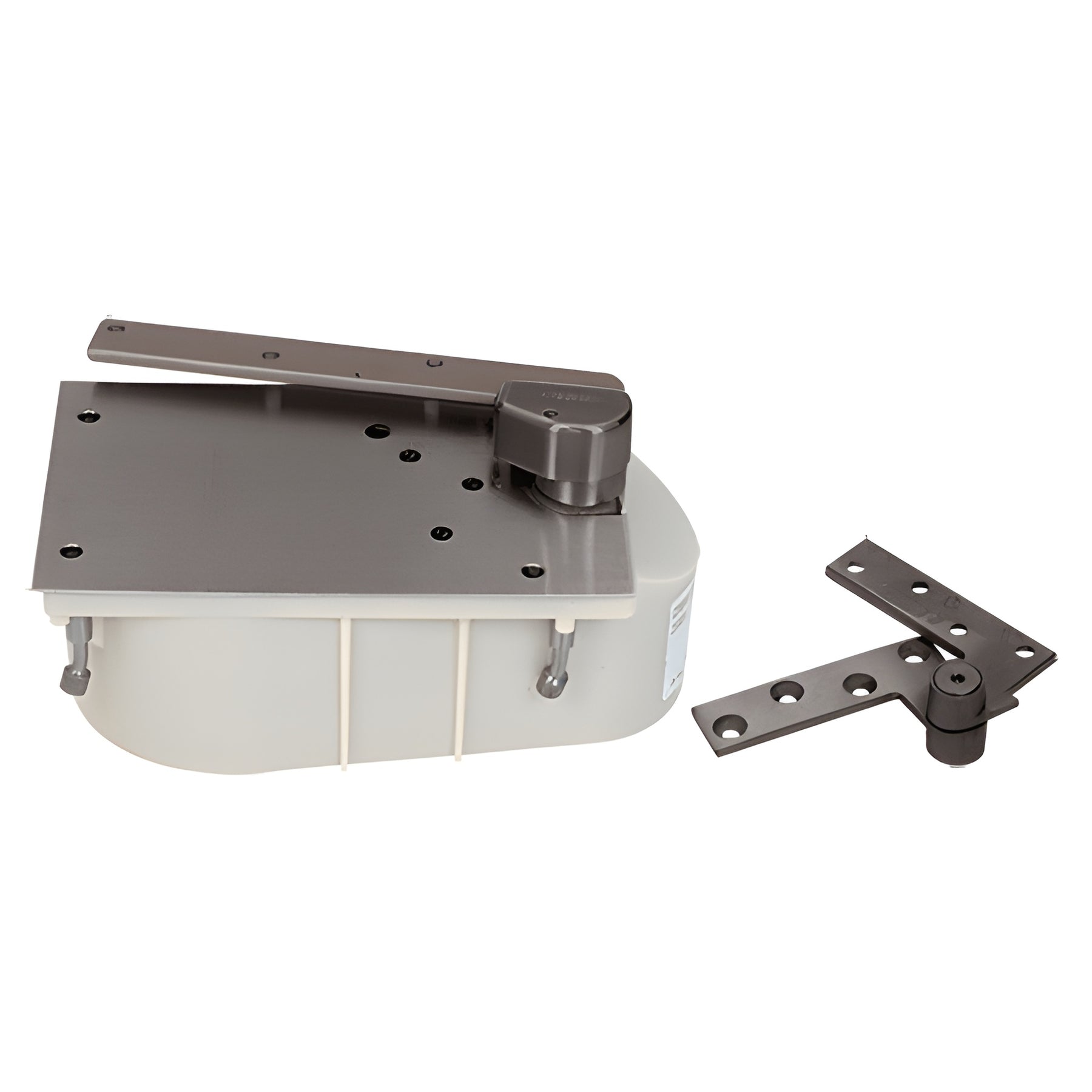 Rixson® Dark Bronze 27 Series Left Hand 3/4" Offset 90º Selective Hold Open Floor Mounted Closer - Complete Package