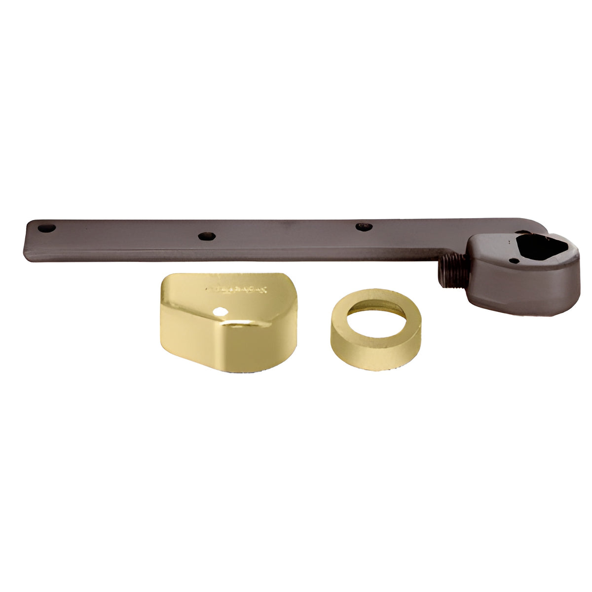 Rixson® Polished Brass Left Hand 3/4" Offset Bottom Arm