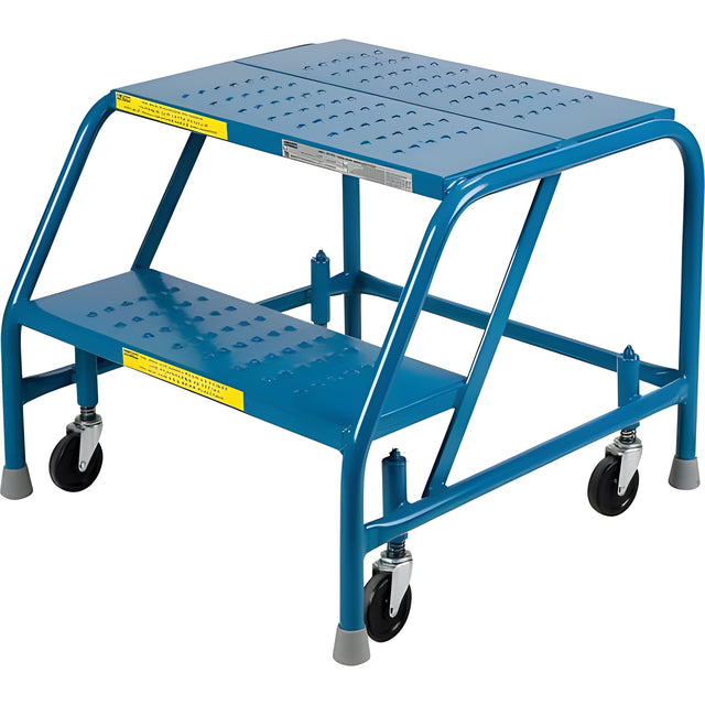 Rolling Step Ladders, 2 Step, 19" High – 1 Ea