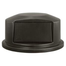 Rubbermaid BRUTE Dome Top Lid, 32 Gal., Black- 1 Ea