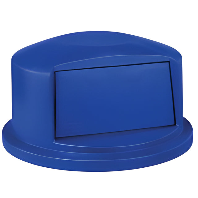Rubbermaid BRUTE Dome Top Lid, 32 Gal., Blue- 1 Ea, 32 Gallon