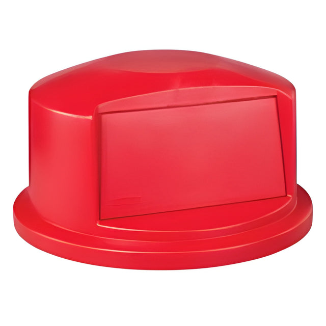 Rubbermaid BRUTE Dome Top Lid, 32 Gal., Red- 1 Ea, 32 Gallon