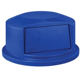 Rubbermaid BRUTE Dome Top Lid, 44 Gal., Blue- 1 Ea