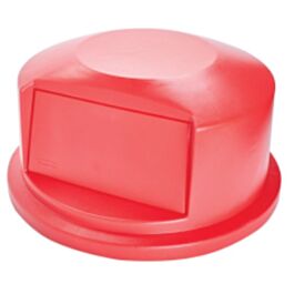 Rubbermaid BRUTE Dome Top Lid, 44 Gal., Red- 1 Ea