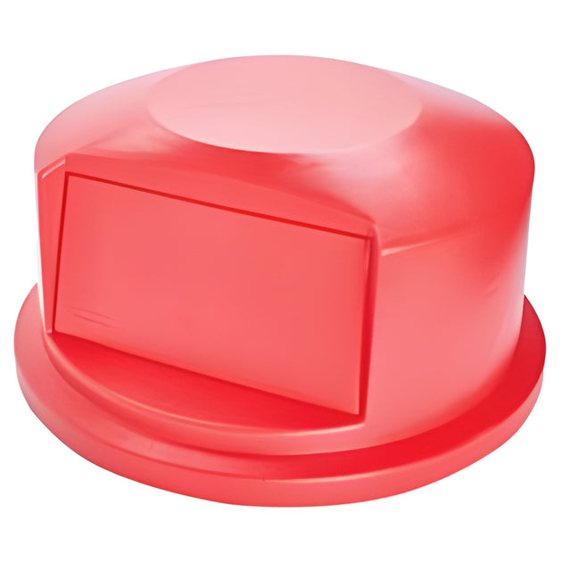 Rubbermaid BRUTE Dome Top Lid, 44 Gal., Red- 1 Ea, 44 Gallon