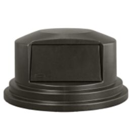 Rubbermaid BRUTE Dome Top Lid, 55 Gal., Black- 1 Ea