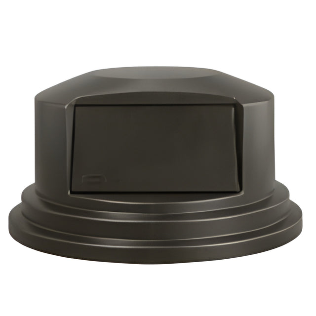 Rubbermaid BRUTE Dome Top Lid, 55 Gal., Black- 1 Ea, 55 Gallon
