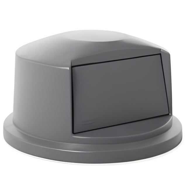 Rubbermaid BRUTE Dome Top Lid, 55 Gal., Grey- 1 Ea, 55 Gallon