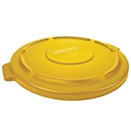 Rubbermaid Brute Container Lid, 32 Gal, Yellow- 1 Each