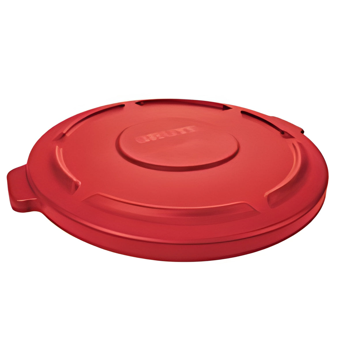 Rubbermaid Brute Container Lid, 55 Gal, Red- 1 Each