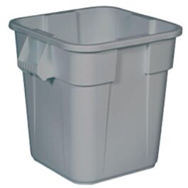 Rubbermaid Brute Square Container, 28Gal., Grey- 1 Ea