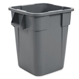 Rubbermaid Brute Square Container, 40Gal., Grey- 1 Ea