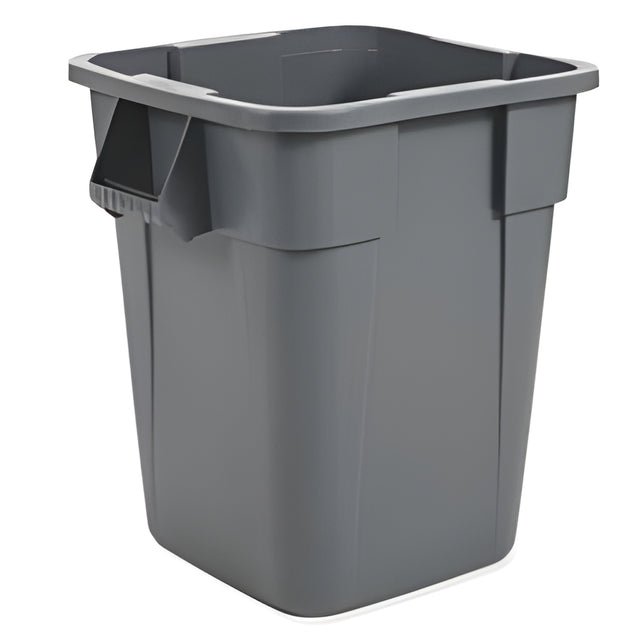 Rubbermaid Brute Square Container, 40Gal., Grey- 1 Ea, 40 Gallon