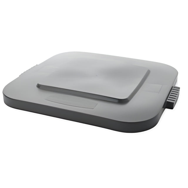 Rubbermaid Brute Square Container Lid, 28Gal., Grey- 1 Ea, 28 Gallon