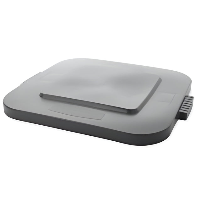 Rubbermaid Brute Square Container Lid, 40Gal., Grey- 1 Ea, 40 Gallon