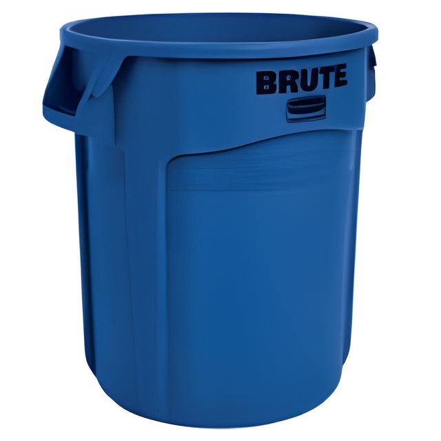 Rubbermaid Brute Vented Container, 10 Gal, Blue, 10 Gallon