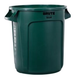 Rubbermaid Brute Vented Container, 10 Gal, Green- 1 Each