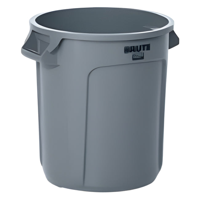 Rubbermaid Brute Vented Container, 10 Gal, Grey, 10 Gallon