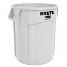 Rubbermaid Brute Vented Container, 10 Gal, White- 1 Each