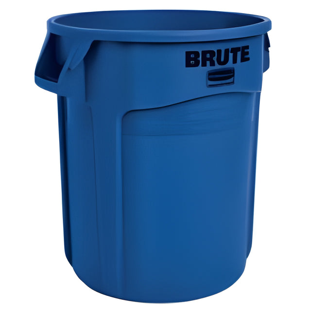 Rubbermaid Brute Vented Container, 20 Gal, Blue, 20 Gallon