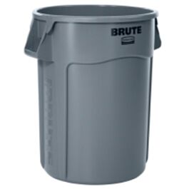 Rubbermaid Brute Vented Container, 44 Gal, Grey- 1 Each