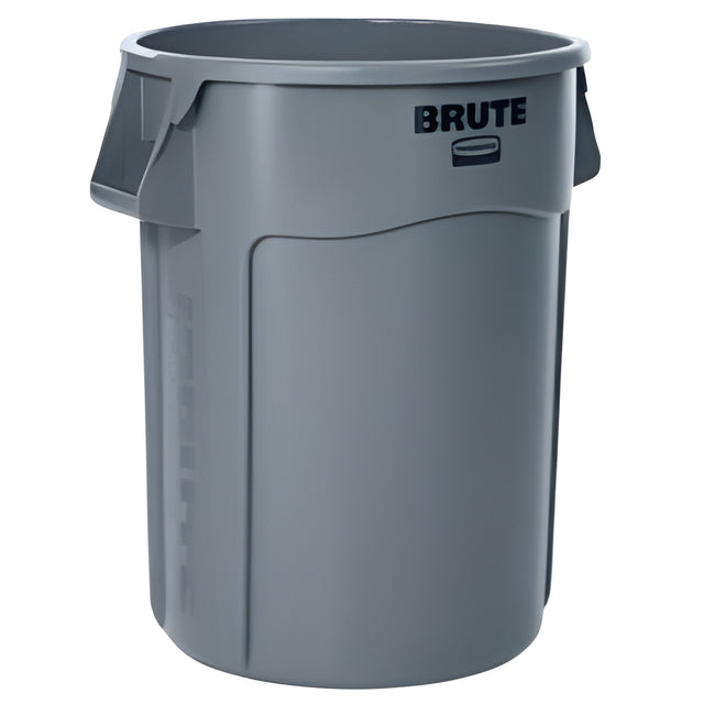 Rubbermaid Brute Vented Container, 44 Gal, Grey, 44 Gallon