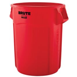 Rubbermaid Brute Vented Container, 55 Gal, Red- 1 Each