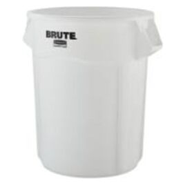 Rubbermaid Brute Vented Container, 55 Gal, White- 1 Each