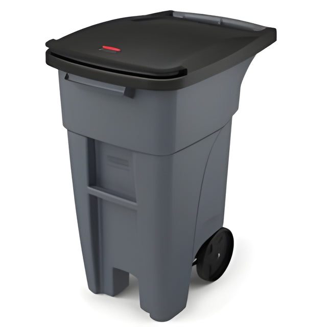 Rubbermaid Rollout Container, 32 Gal, Gray – 1 Ea, 32 Gallon