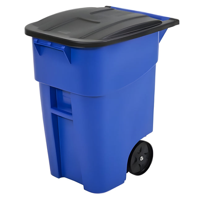 Rubbermaid Rollout Container, 50 Gal, Blue – 1 Ea, 50 Gallon